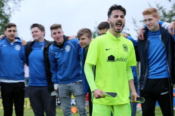 Furios aufspielende Germania kurz vor dem Aufstieg